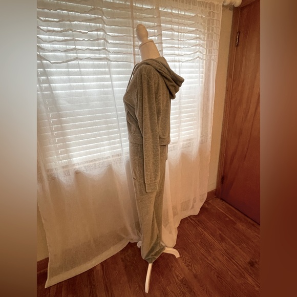iets frans Zipper Front Hoodie & Sweatpants, Size M, Gray Sweatsuit Tracksuit. - Picture 2 of 15